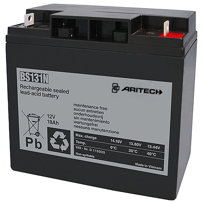 Aritech Battery 12 V, 18 Ah 2PK Aritech Battery 12 V, 18 Ah 2PK
